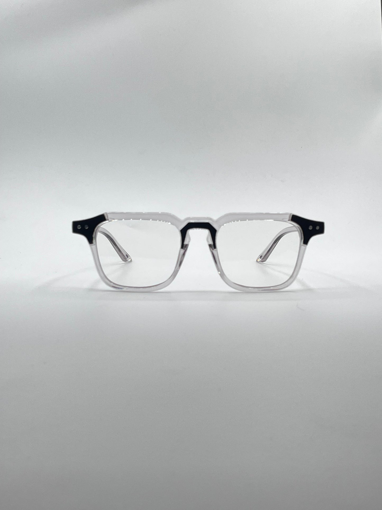 Acetate Translucent Grey Frame Men's Optics-283