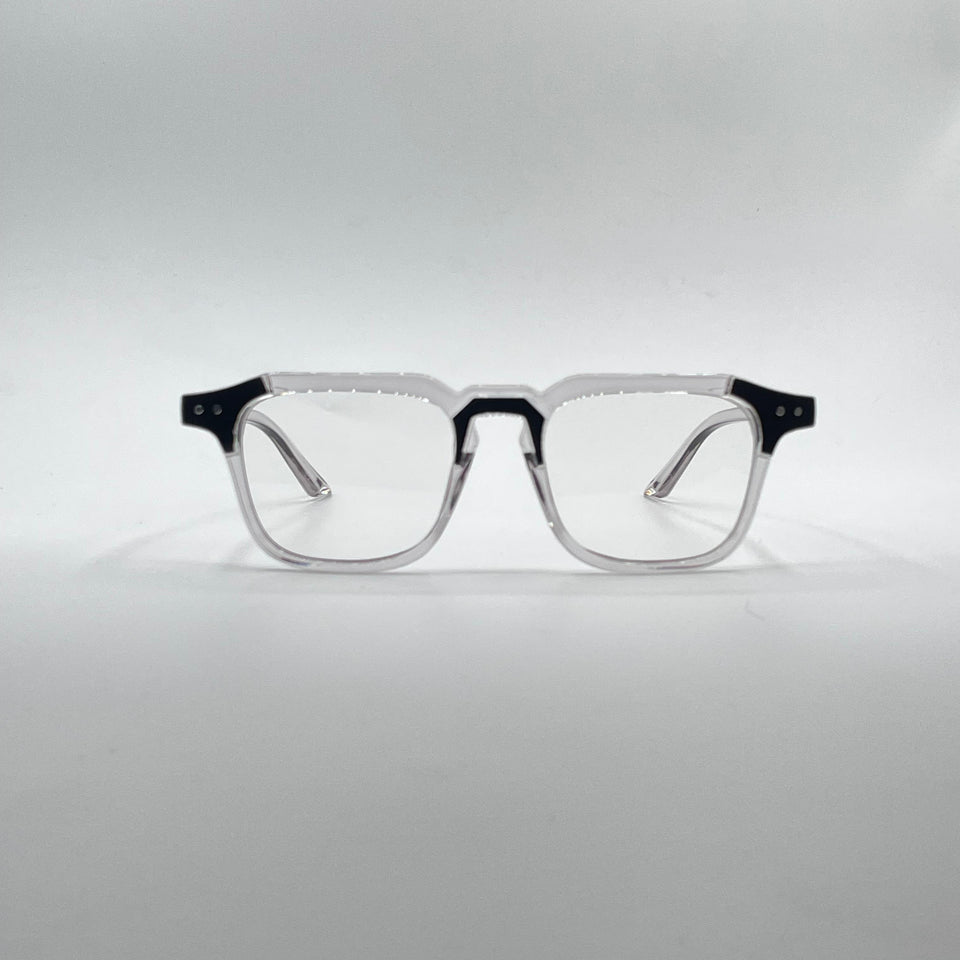 Acetate Translucent Grey Frame Men's Optics-283