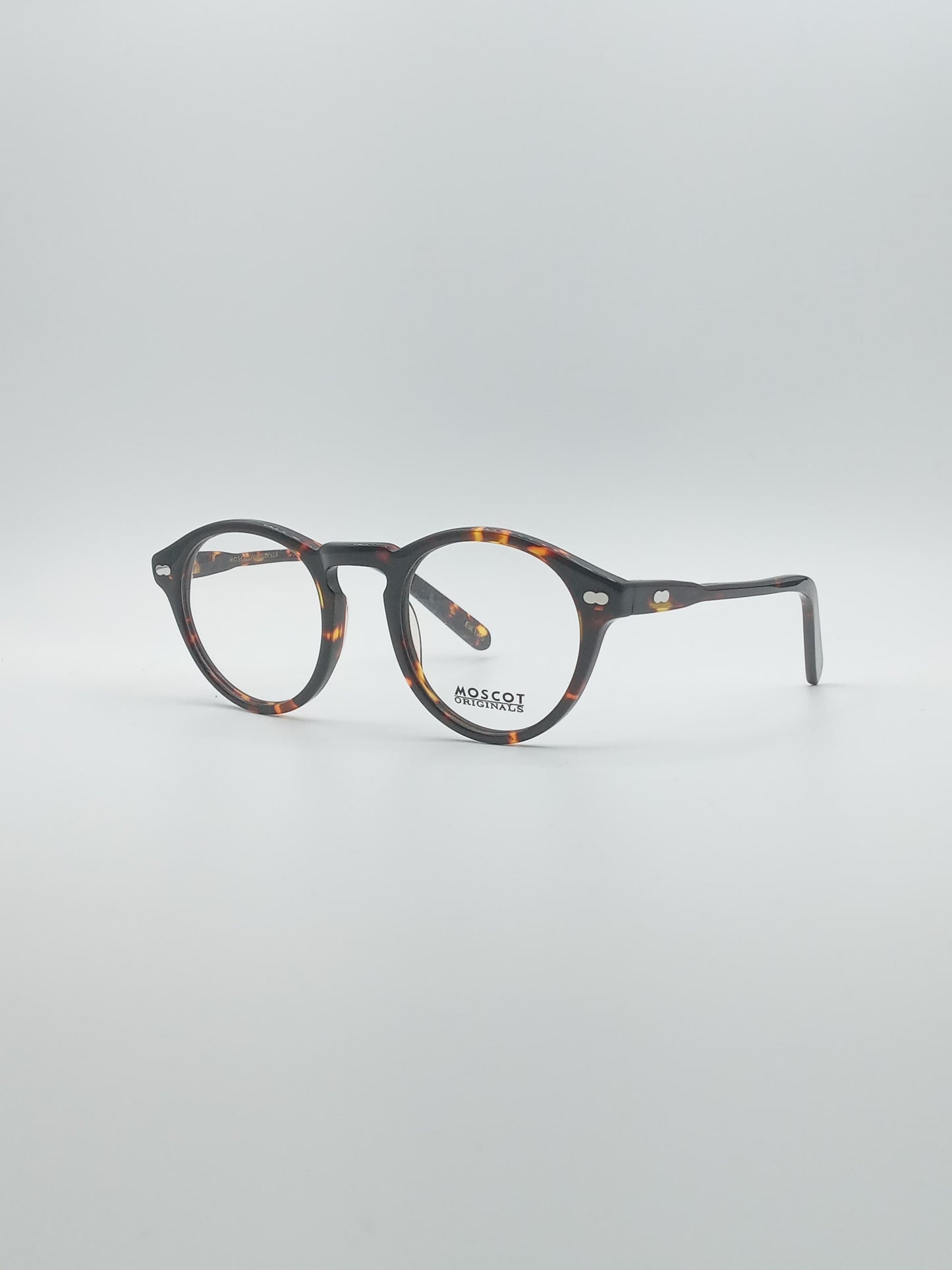 Circular Brown & Orange Frame Men's Optics-258