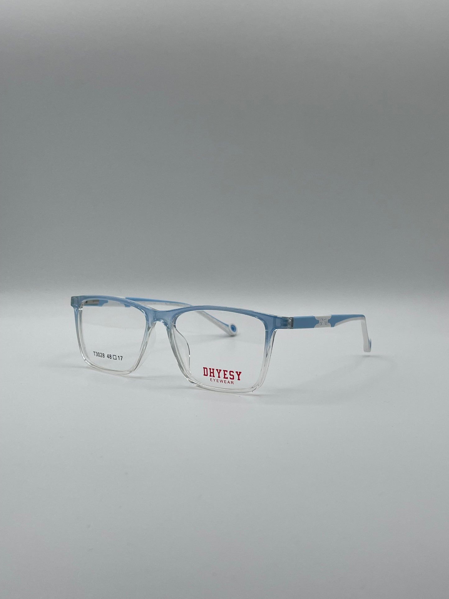 Acetate Translucent Blue & White Frame Kids Optics-294