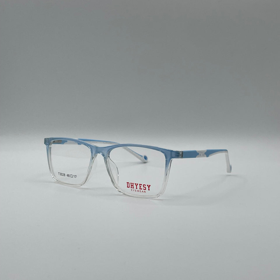 Acetate Translucent Blue & White Frame Kids Optics-294