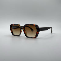 Geometric Brown Camo Frame Women's Sunglasses-175