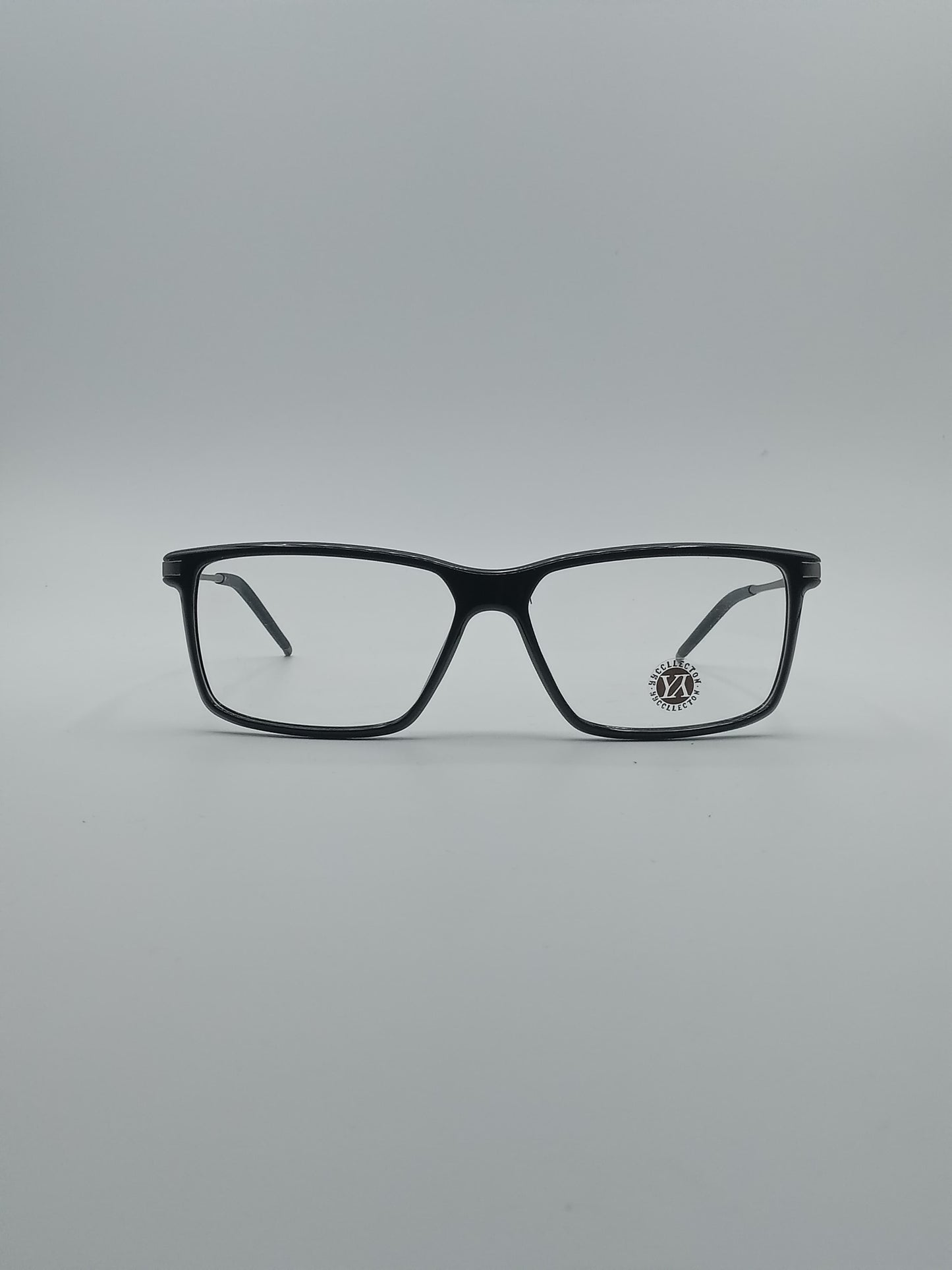 Acetate Black & Grey Frame Men's Optics-206