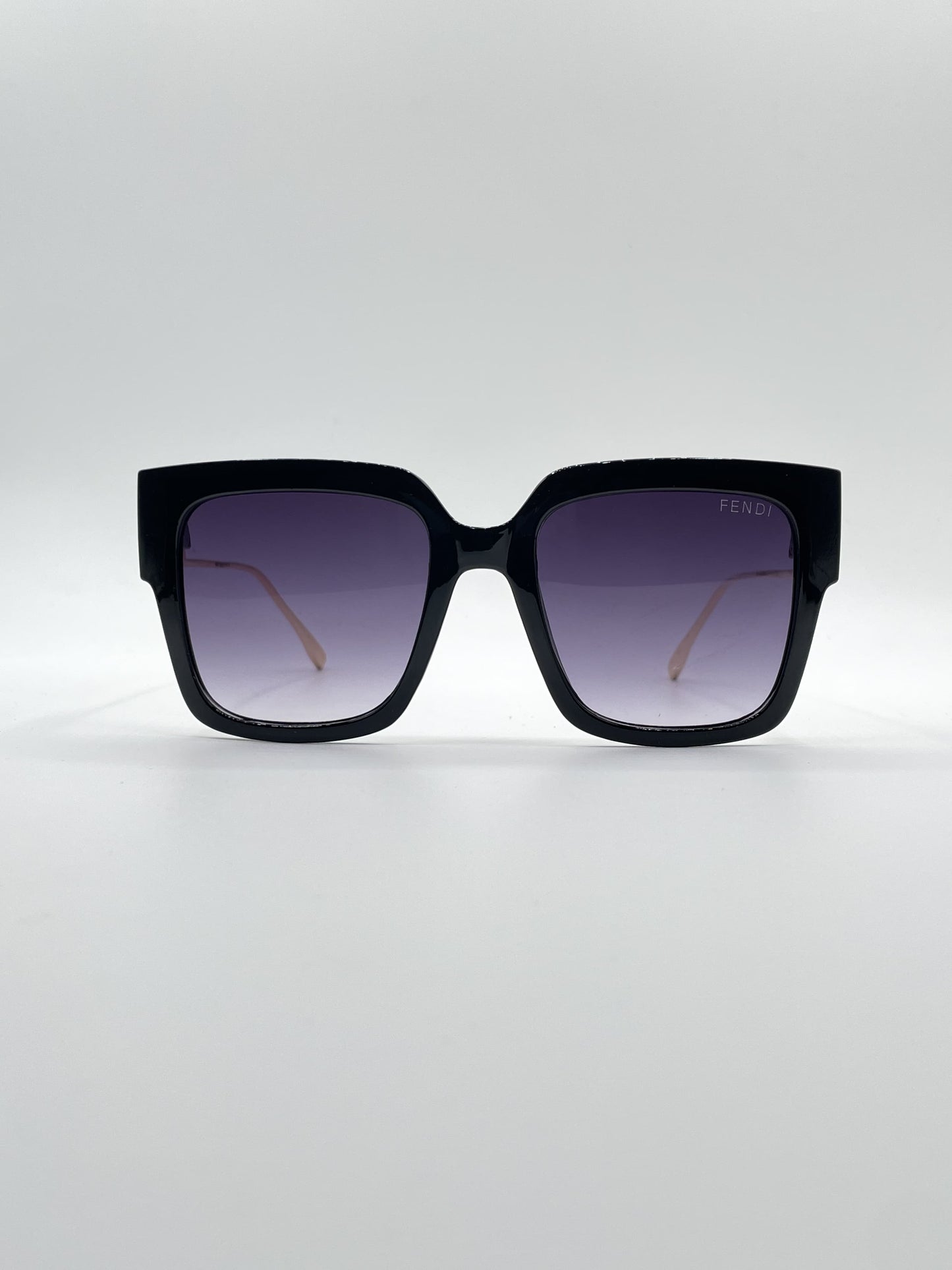 Acetate Black Frame Women's Sunglasses-092
