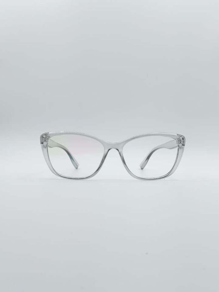 Cat Eye Translucent Frame Women's Optics-059