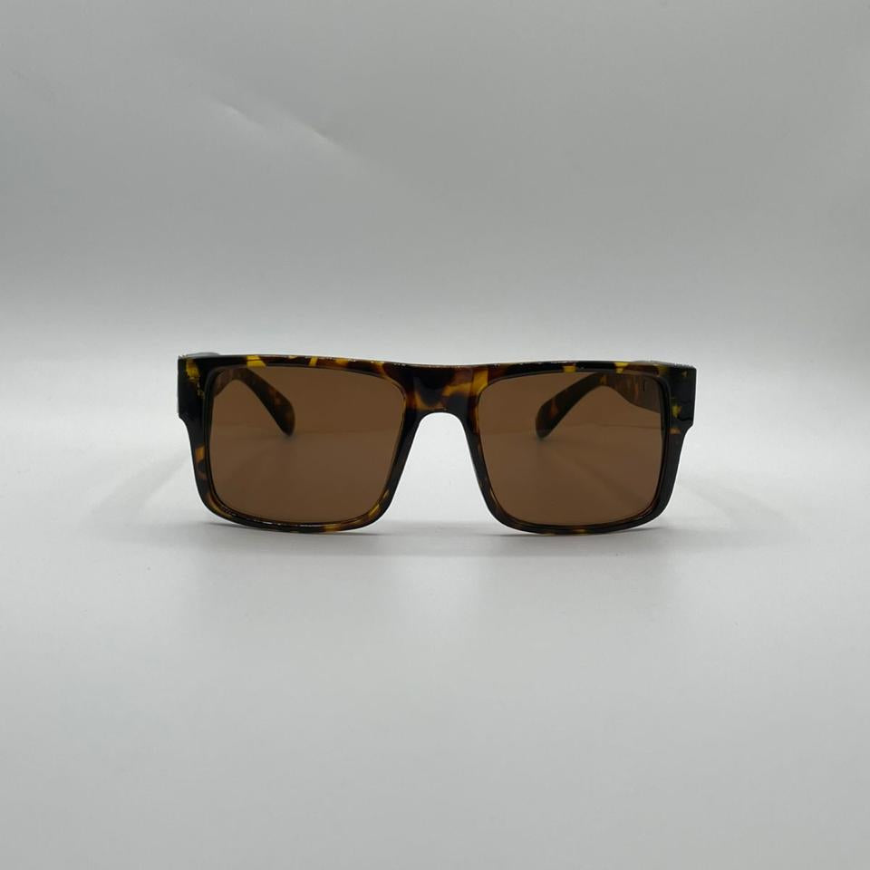 Acetate Tortoise Brown Frame Men Sunglasses-125