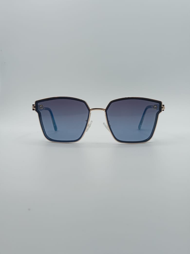Acetate Black Frame Women's Sunglasses-013