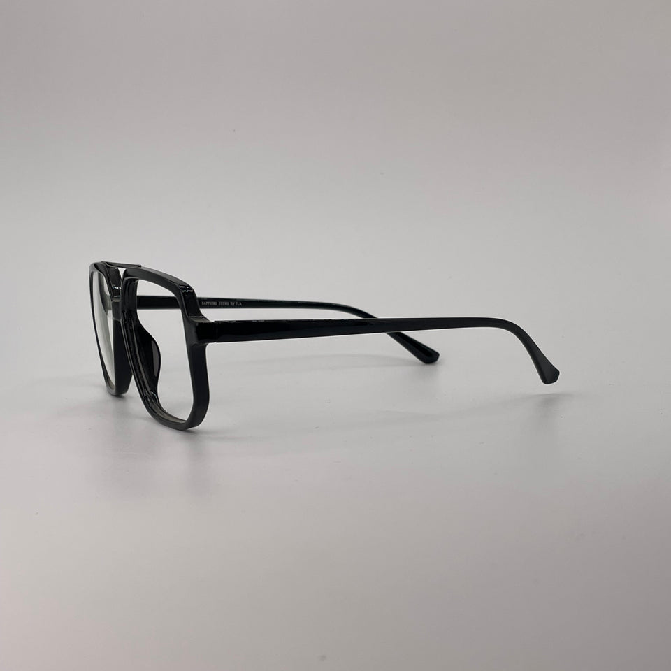 Square double-bridge Frame Optics-438