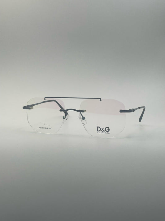 Rimless Aviator Frame Men Optics-397