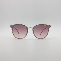 Round plastic Tortoise Frame Women's Sunglasses-002