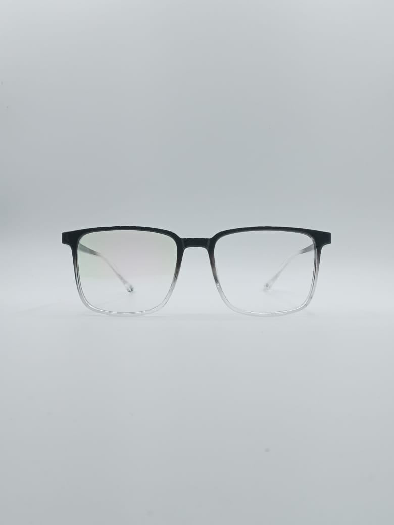 Acetate Black & White Frame Men's Optics-073