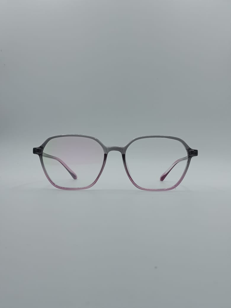 Soft Square Pink & Grey Frame Men's Optics-065