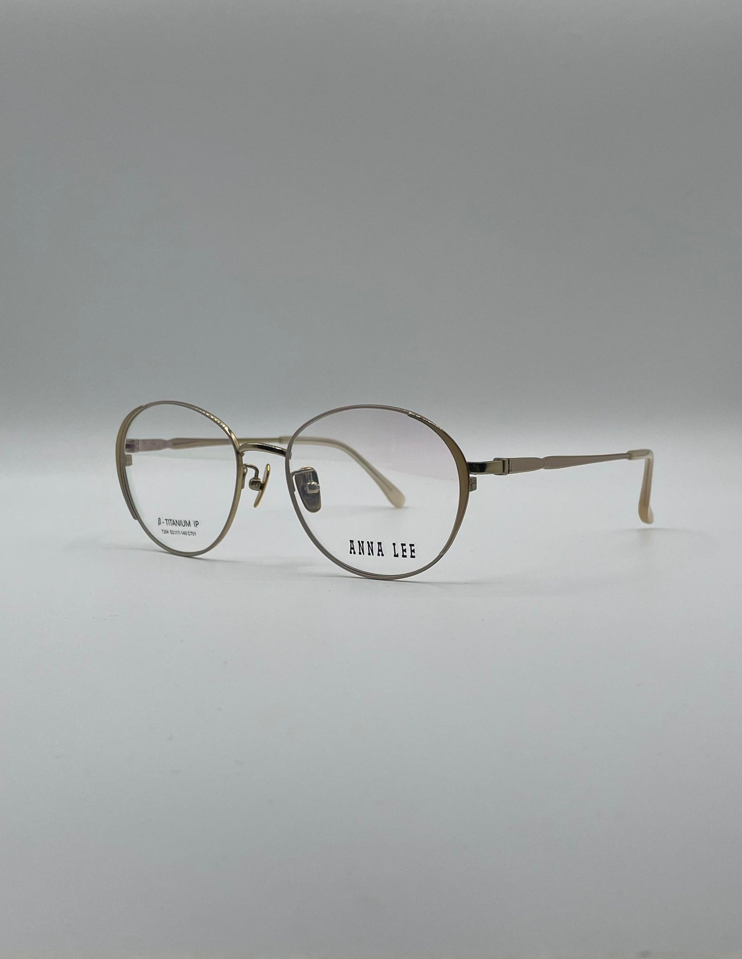 Circular Thin Golden Frame Unisex Optics-315