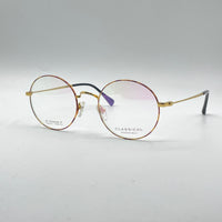 Circular Golden Frame Optics-346
