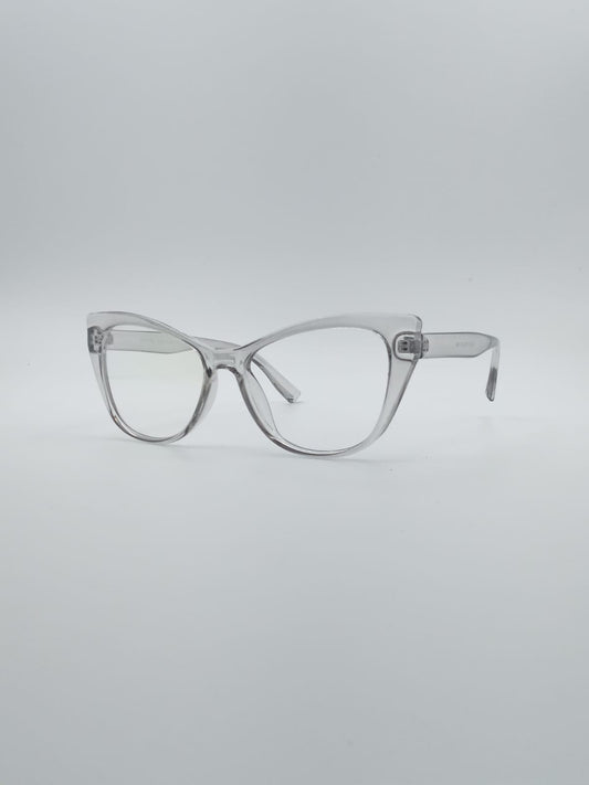 Cat Eye Translucent Frame Optics-007