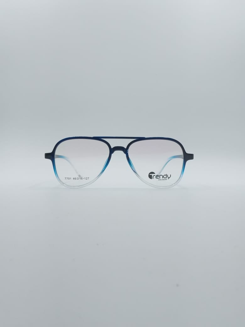 Aviator Blue & White Frame Kids Optics-132