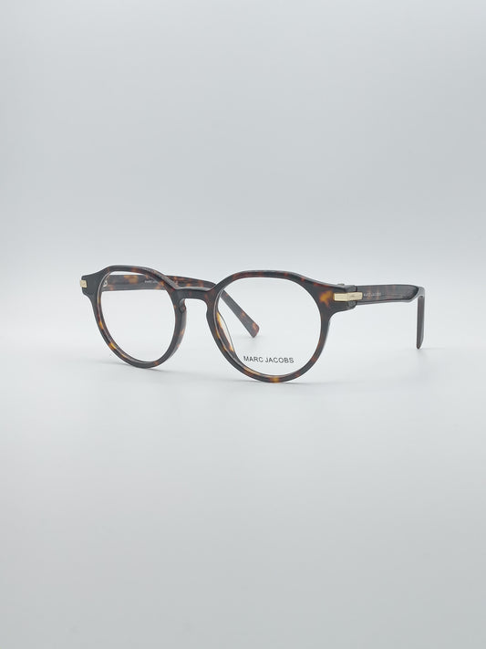 Circular Brown & Orange Frame Men's Optics-256