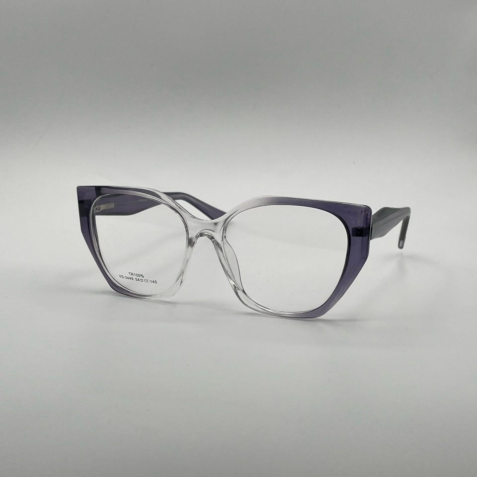 Cat Eye Black & White Frame Women's Optics-358