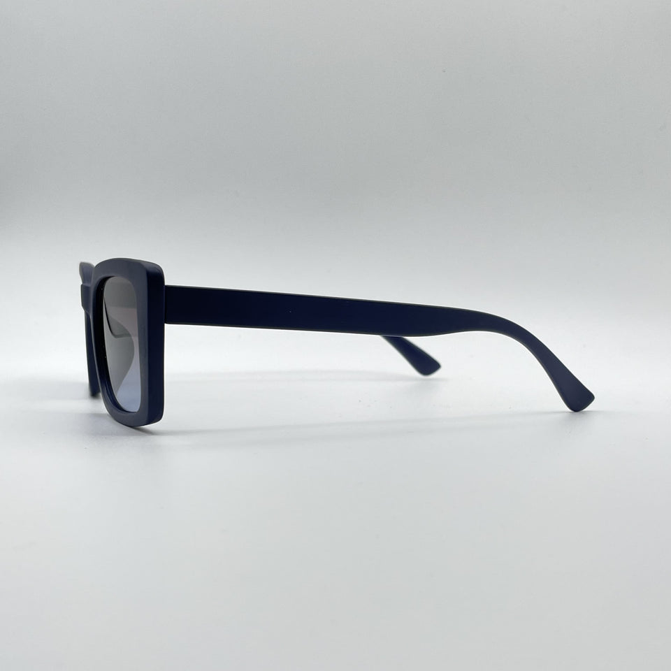 Acetate Navy Blue Frame Women's Sunglasses-086