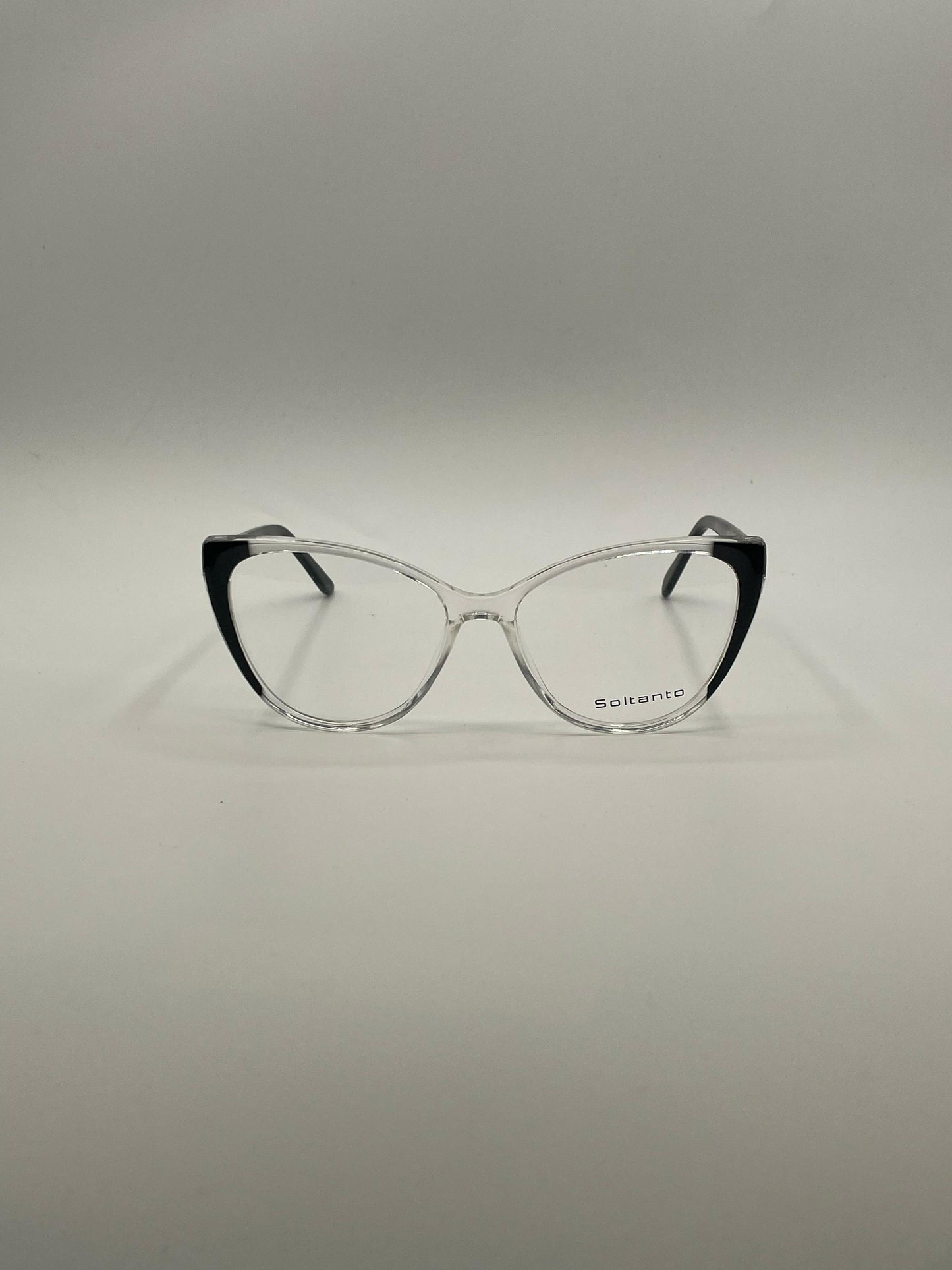 Cat Eye Translucent Black & White Frame Women's Optics-374