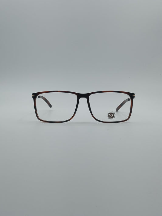 Angular Black & Orange Frame Men's Optics-205
