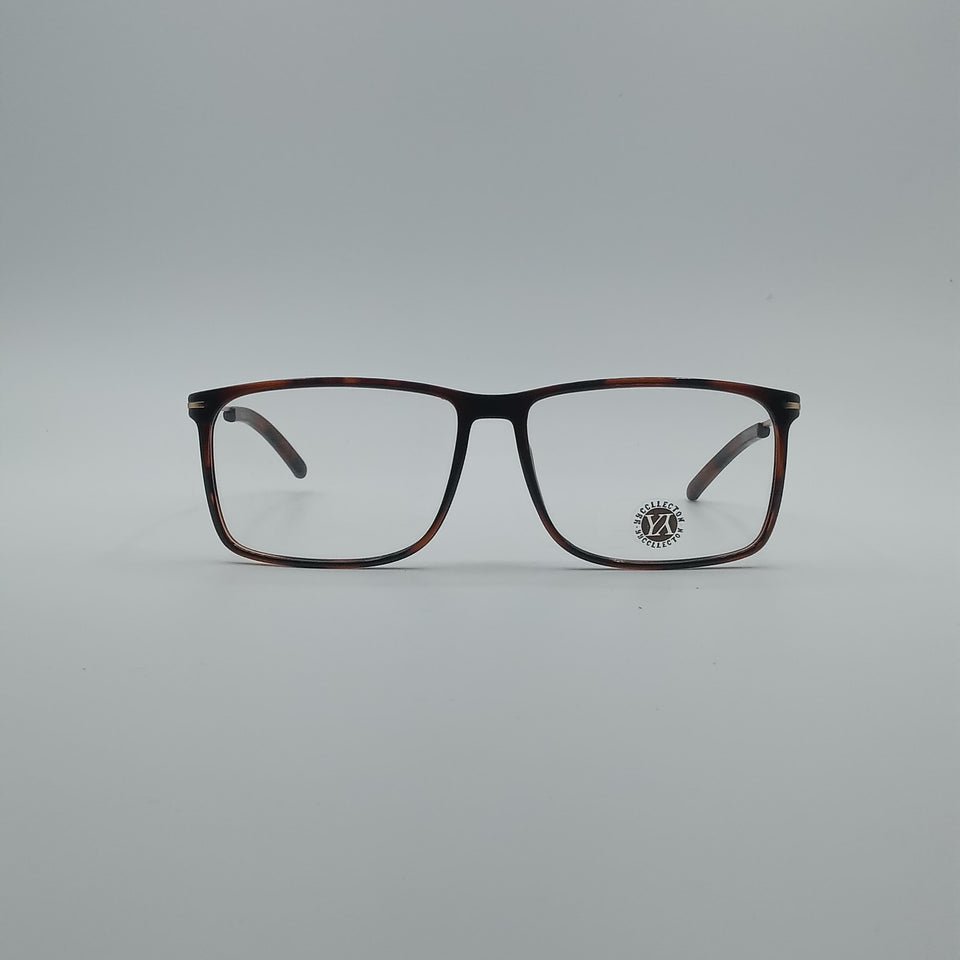 Angular Black & Orange Frame Men's Optics-205
