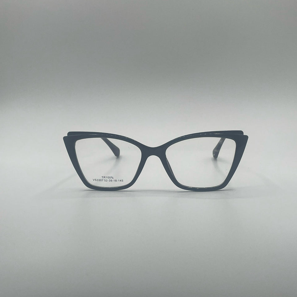 Cat Eye Black Frame Women's Optics-382