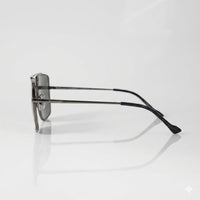 Geometric-aviator style sunglass-297