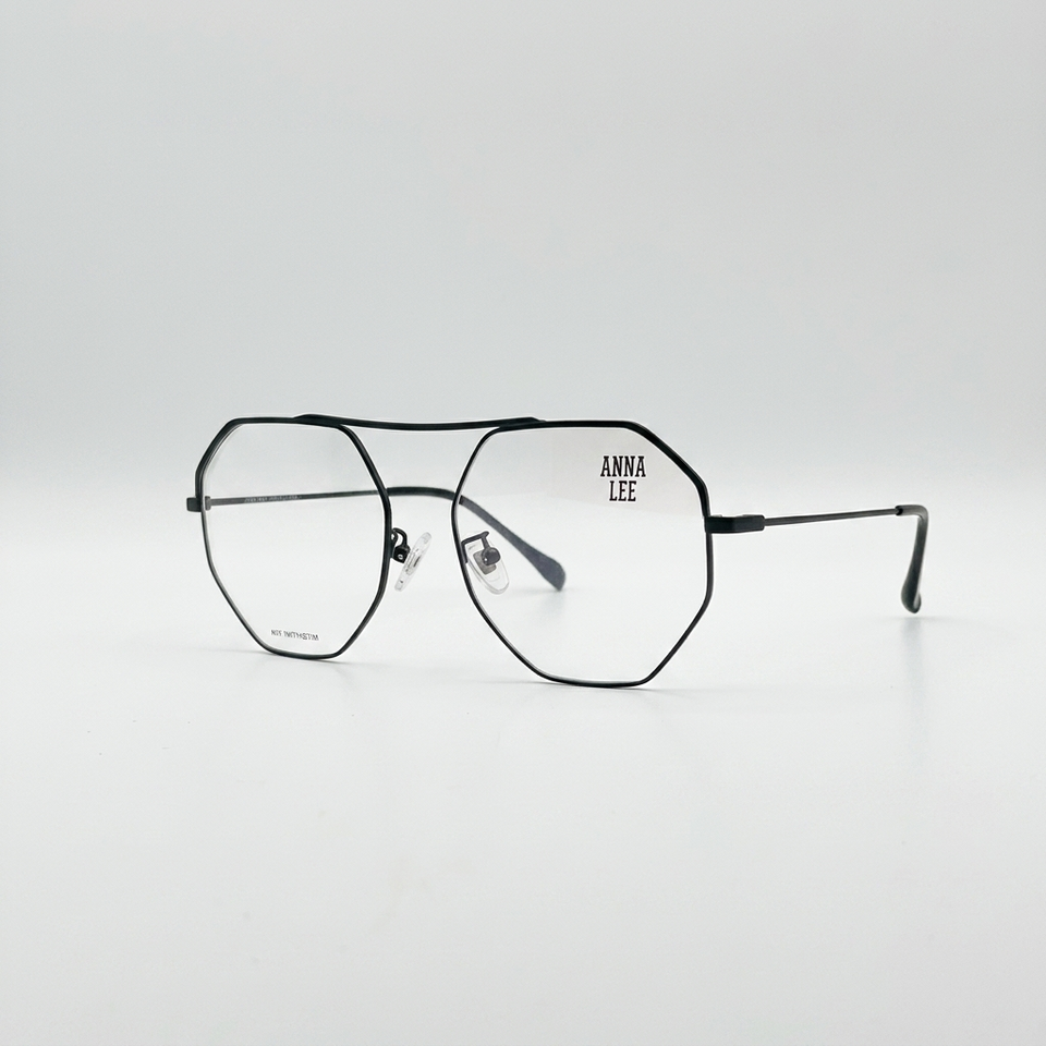 Geometrical Thin Black Frame Unisex Optics-311