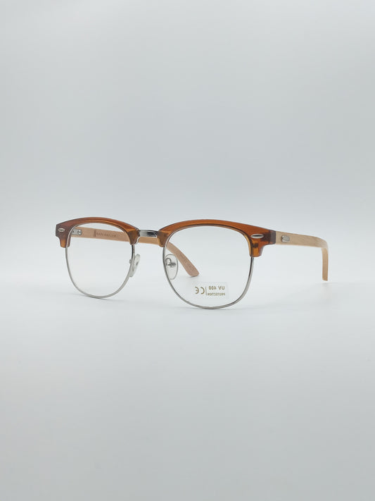Acetate Brown Frame Unisex Optics-188