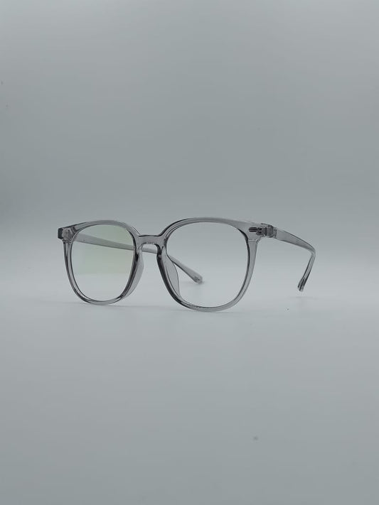 Acetate Silver Frame Unisex Optics-071