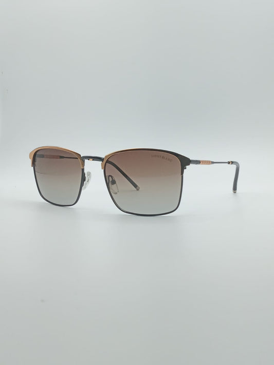 Acetate Golden Frame Men's Sunglasses-029