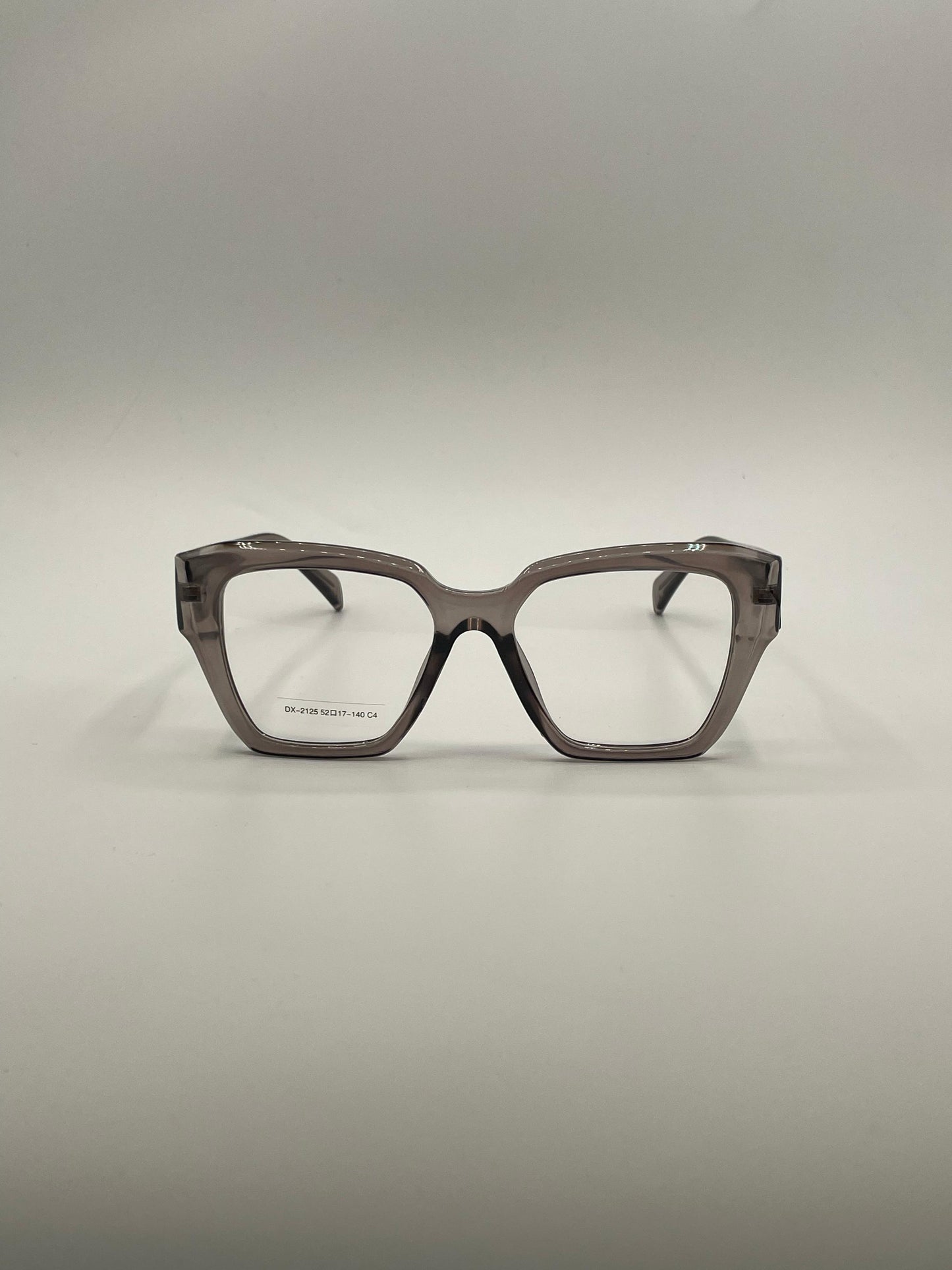 Acetate Translucent Grey Frame Women's Optics-366