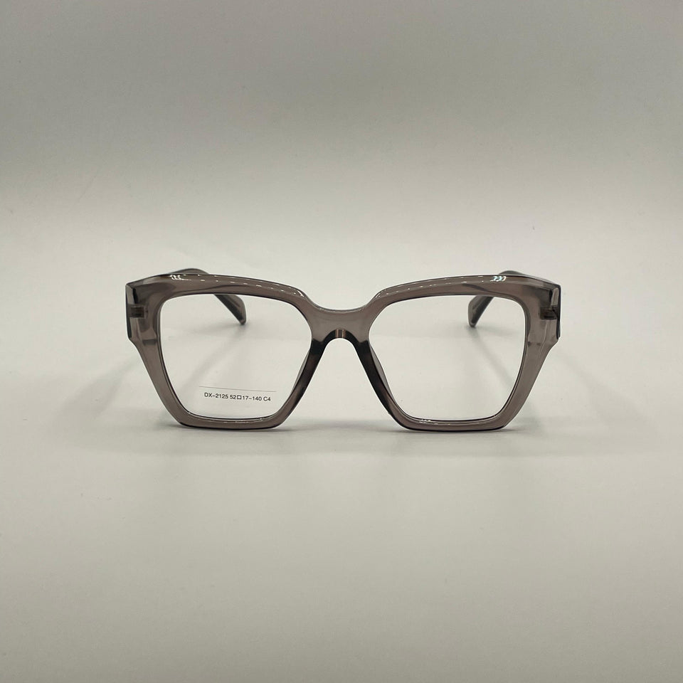 Acetate Translucent Grey Frame Women's Optics-366