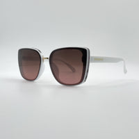 Cat Eye White Frame Women's Sunglasses-096