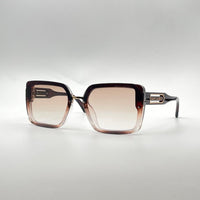 Acetate Brown & Golden Frame Women Sunglasses-116