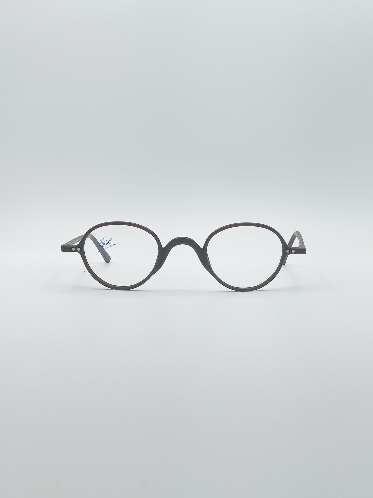 Circular Black Frame Men's Optics-255