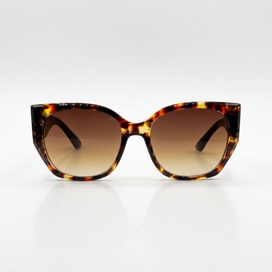 Cat Eye Brown Camo Frame Women's Sunglasses-173