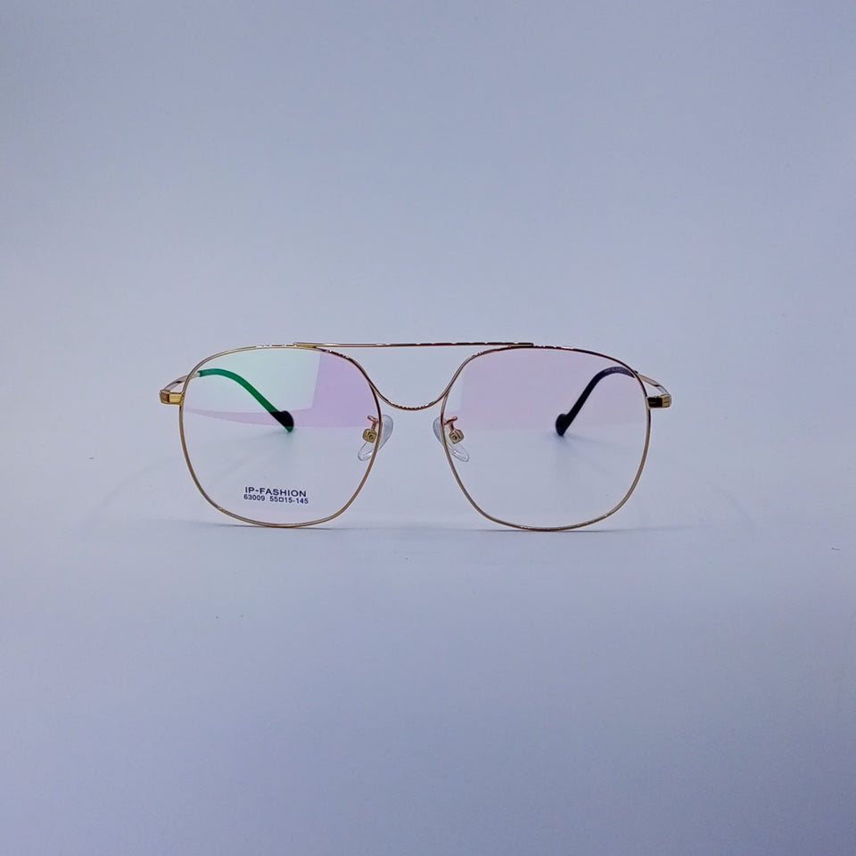 Double bridge titanium golden Optics-439