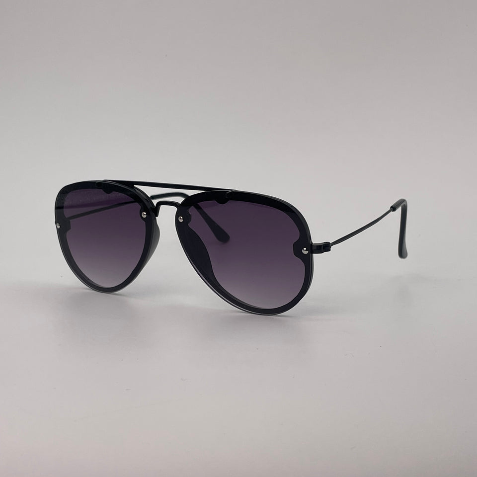Black aviator type sunglass-259
