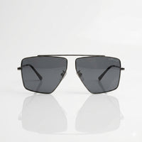 Geometric-aviator style sunglass-297