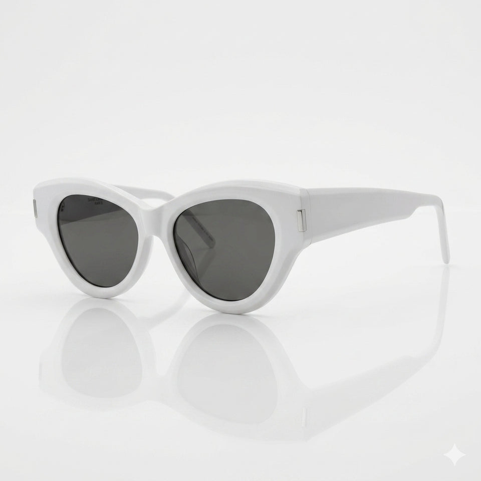 Cat eye white sunglass-288