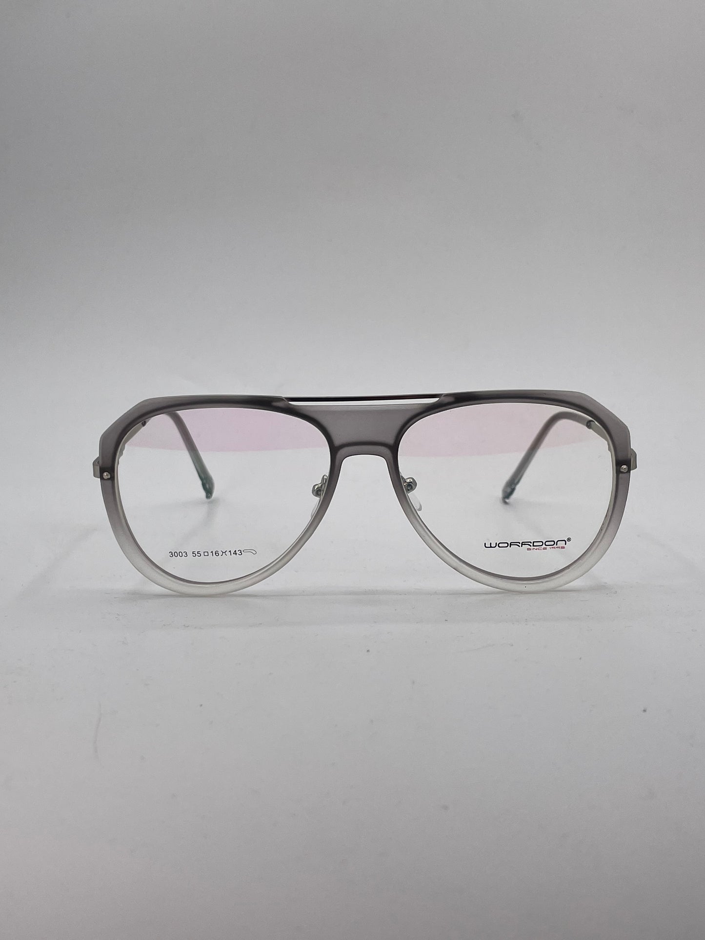 Aviator double shade grey plastic  optics-471