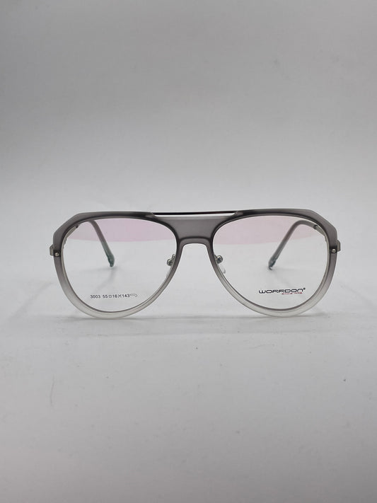 Aviator double shade grey plastic  optics-471