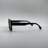 Geometric Brown Camo Frame Women's Sunglasses-175