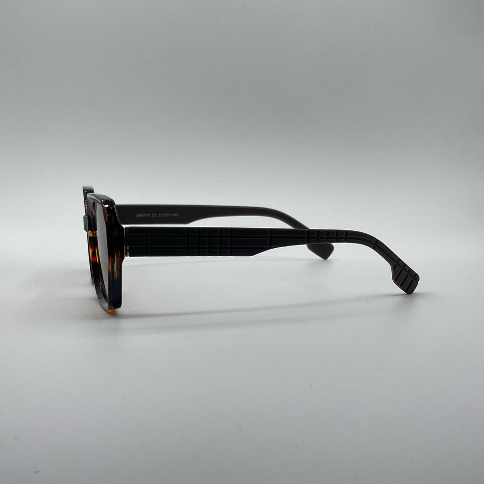 Geometric Brown Camo Frame Women's Sunglasses-175