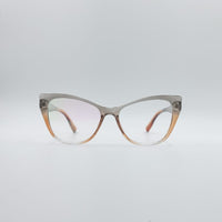 Cat Eye Grey & Orange Frame Women's Optics-060
