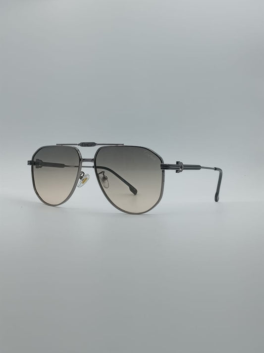Aviator Grey Frame Men's Sunglasses-074