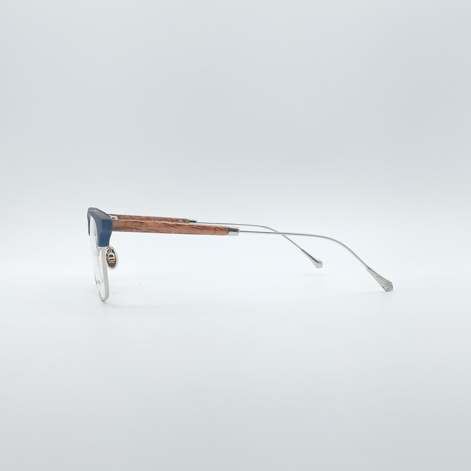 Retro Aviator Blue Frame Unisex Optics-190