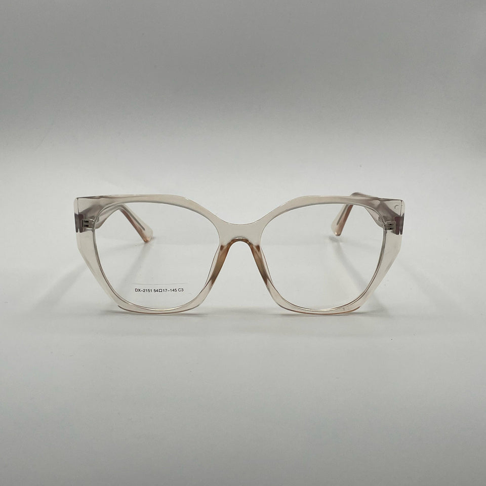 Cat Eye Translucent Frame Women's Optics-357